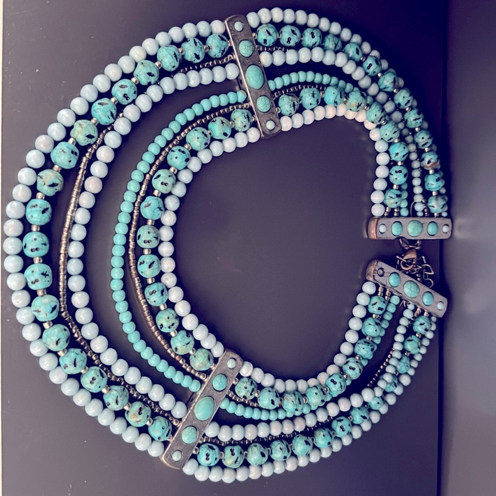 Turquoise statement necklace